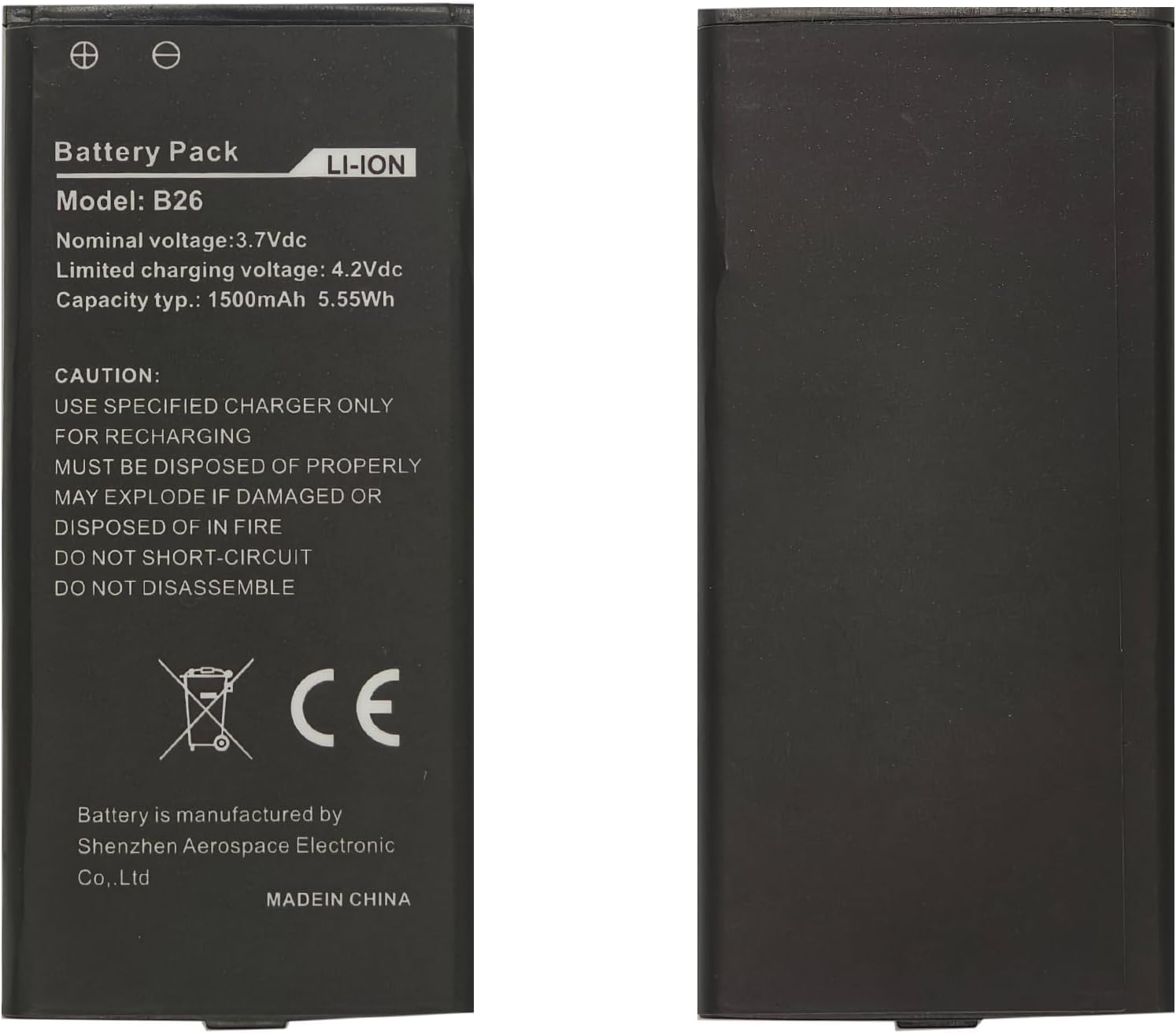 (kuva varten) akut 3.7V 1500mAh B26 for Caterpillar Phone