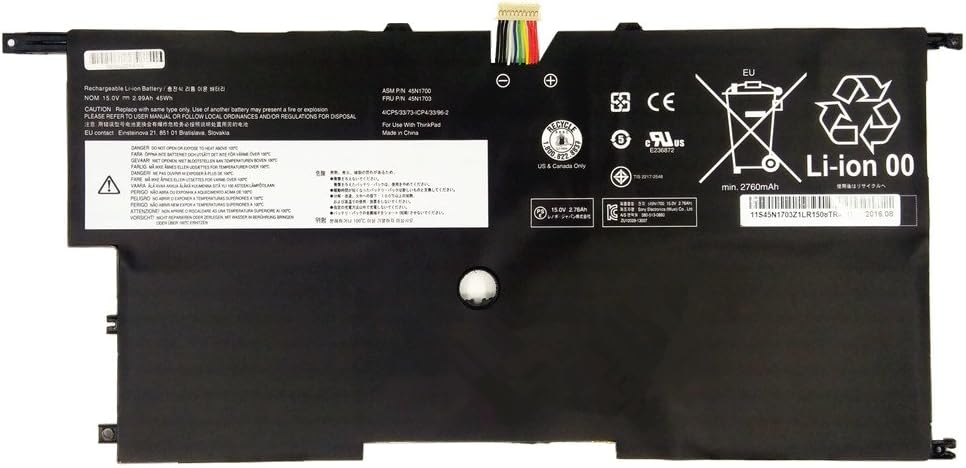 akut Lenovo 15V 45Wh 00HW002 00HW003 45N1700 45N1701 45N1702 45N1703 SB10F46440 SB10F46441 (yhteensopiva)